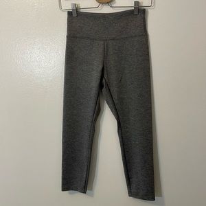 Bally Total Fitness High Rise Gray Leggings Size Small Workout Yoga Pants